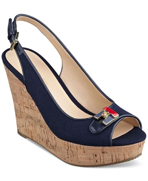 tommy hilfiger wedges sale|tommy hilfiger wedge heels boots.